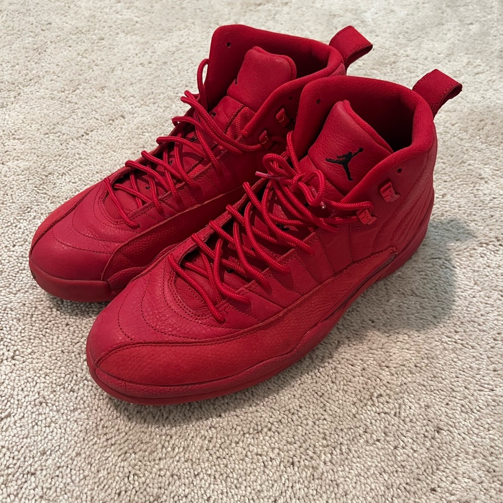 Jordan Men's Bold Red High-Top Sneakers